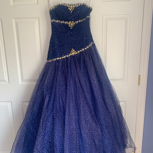 Navy Prom/Quinceañera Ball Gown - Picture 1 of 11